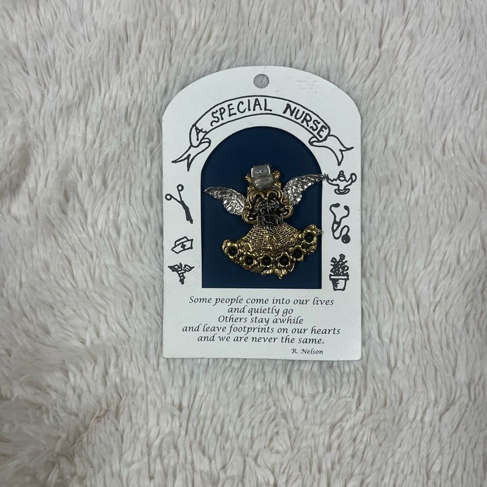 ROSEMARY NELSON✨Gold and Silver Angel Brooch✨NWT